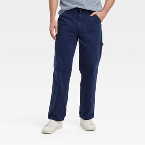 Goodfellow & Co - Men's Vintage Relaxed Straight Fit Utility Pants - Indigo